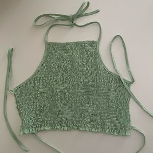 Green Tank Top with strings